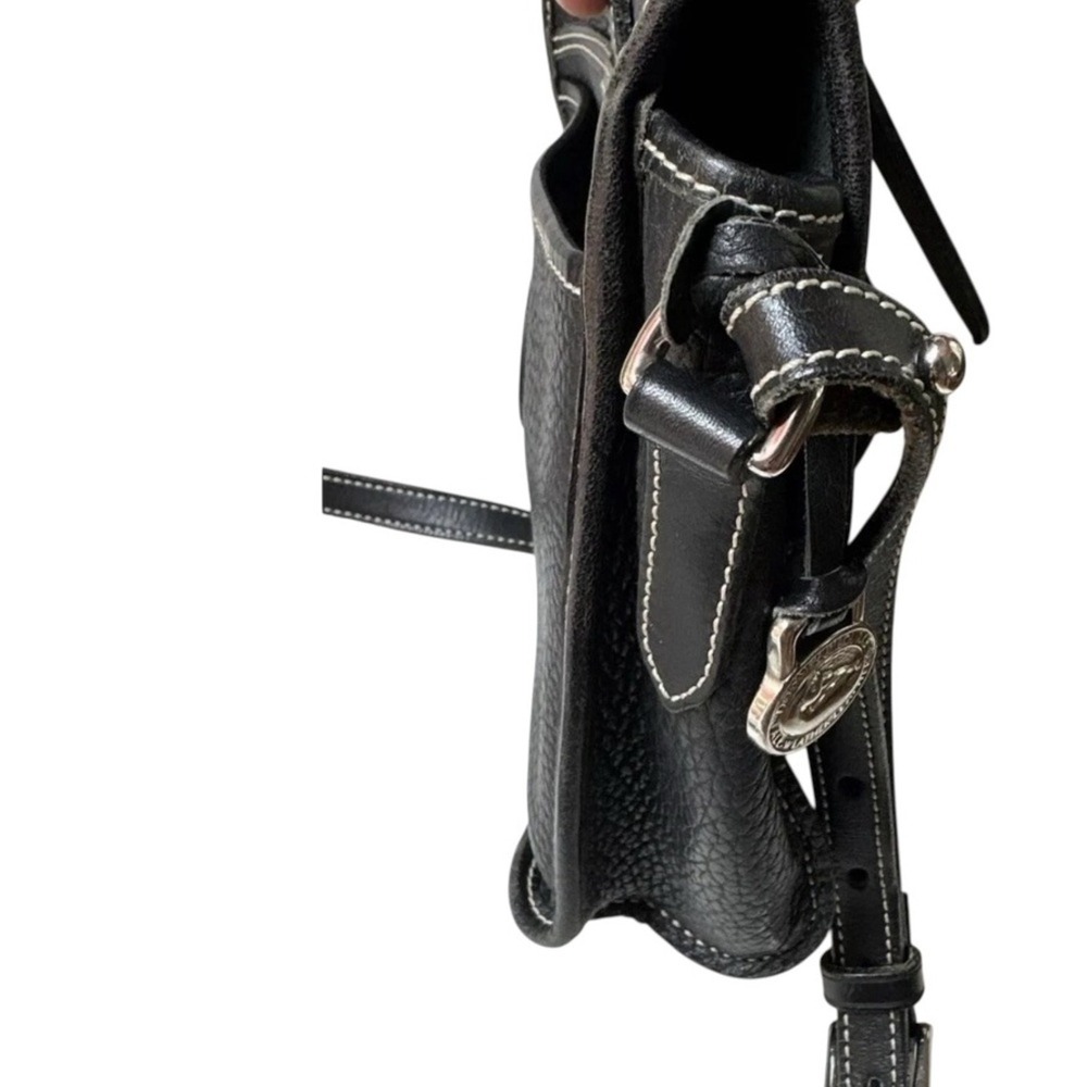 Vintage Dooney & Bourke Equestrian Crossbody Bag-Black AWL Leather - Picture 11 of 11